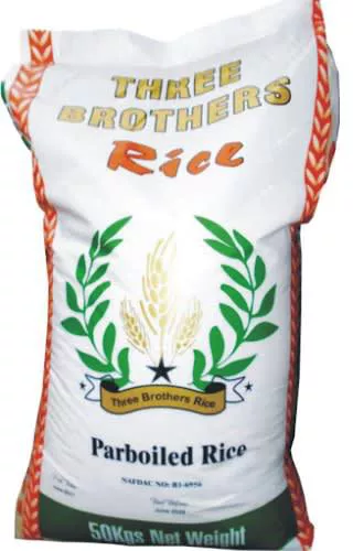Three Brothers Parboiled Rice 50kg