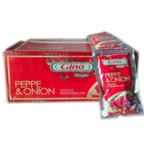 GINO Tomatoes Paste Sachet Pepper and Onions (Carton)
